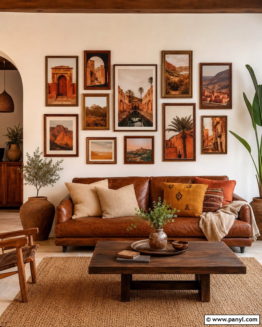 Earth Tone Gallery Wall Photos - 20 Gallery Wall Color Photos
