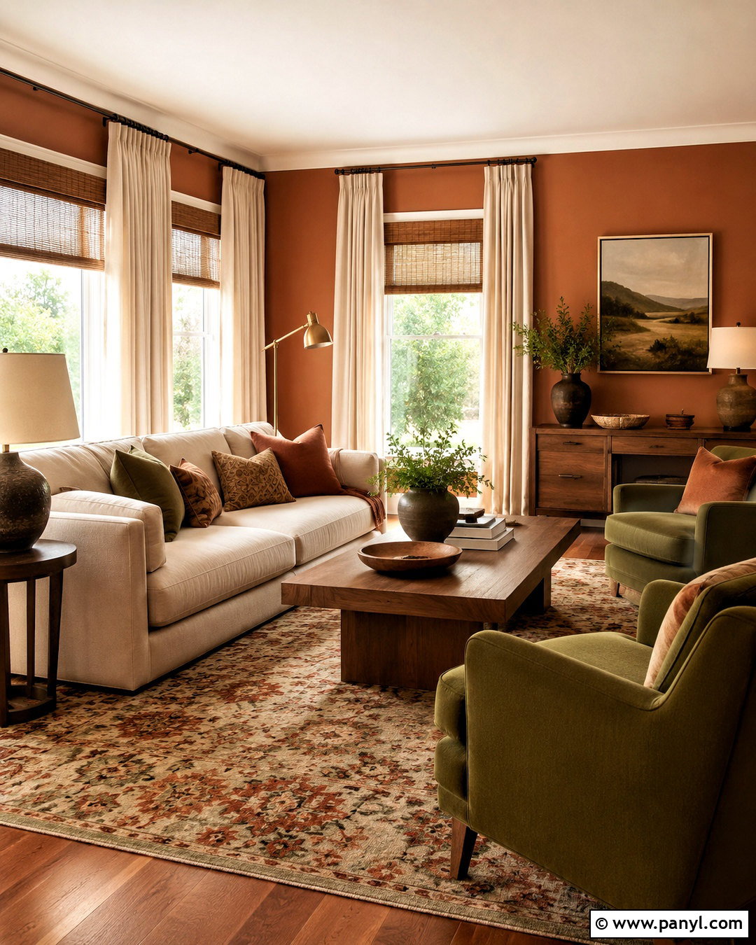 Earth Tone Living Room - 20 cozy living room design ideas