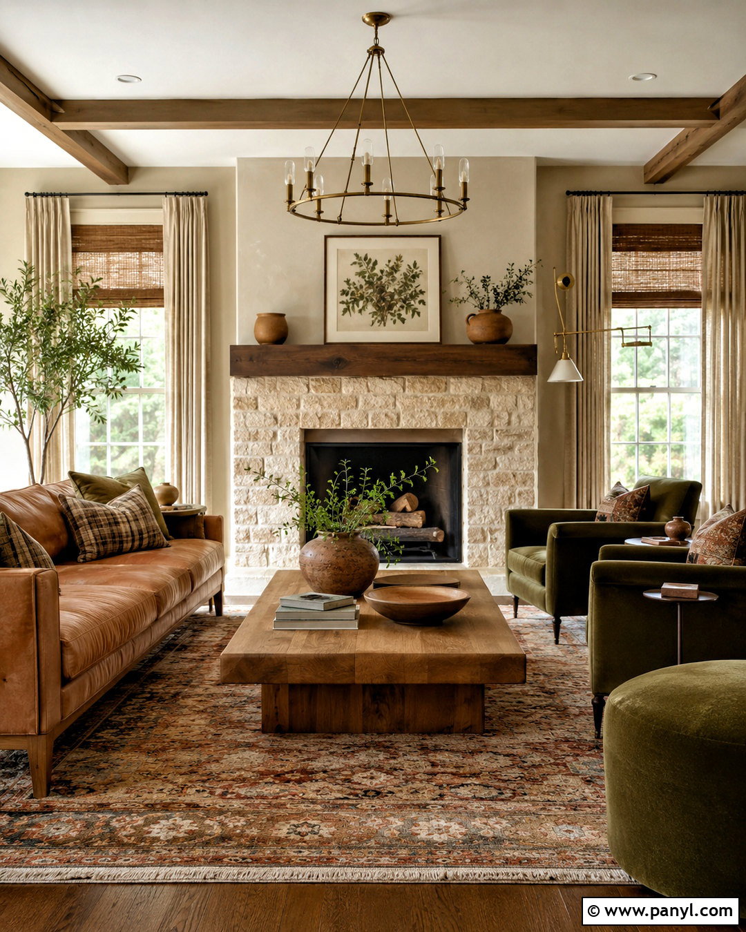 Earth Tone Modern Farmhouse Living Room - 20 modern farmhouse living room ideas