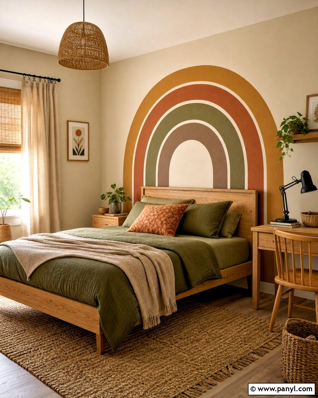 Earth Tone Rainbow Wall Decal - 20 rainbow wall decal ideas