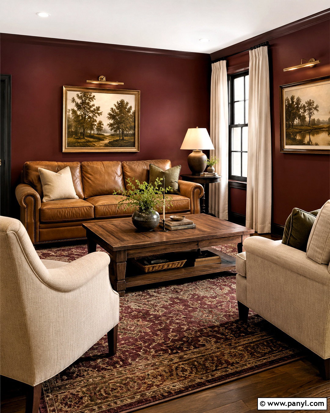 Earthy Burgundy Wall Color - 20 Warm Earthy Wall Color Ideas