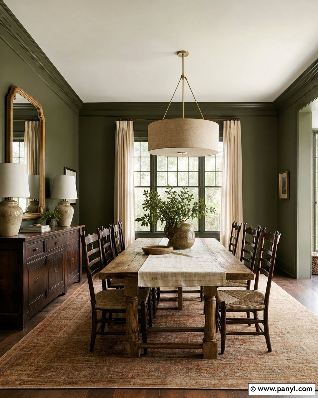 Earthy Green Dining Room Walls - 20 Earthy Green Walls