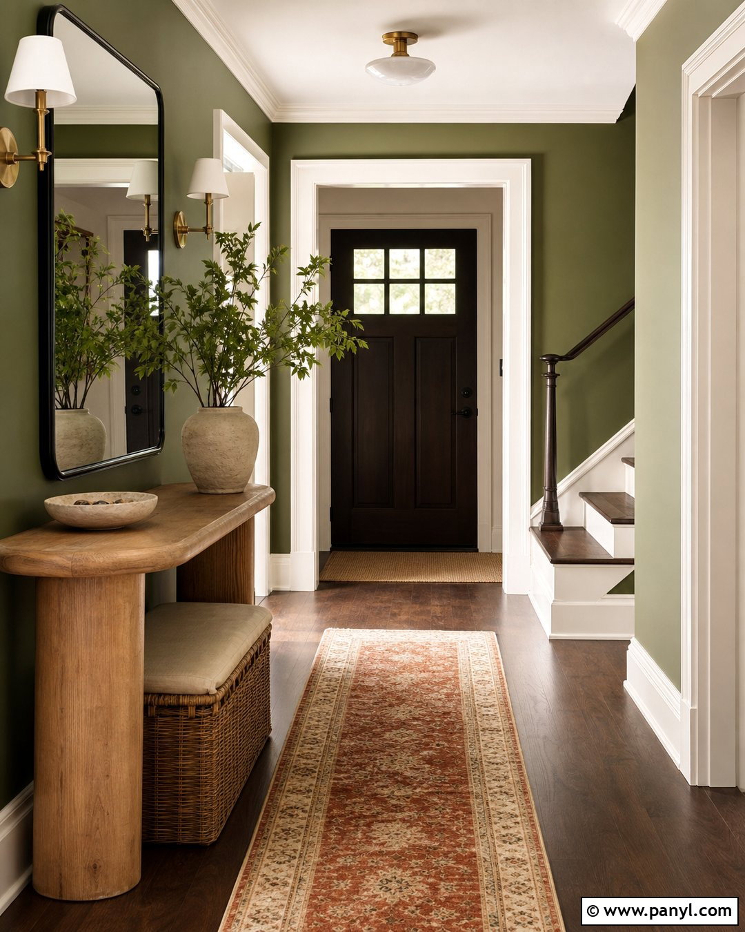 Earthy Green Entryway Walls - 20 Earthy Green Walls
