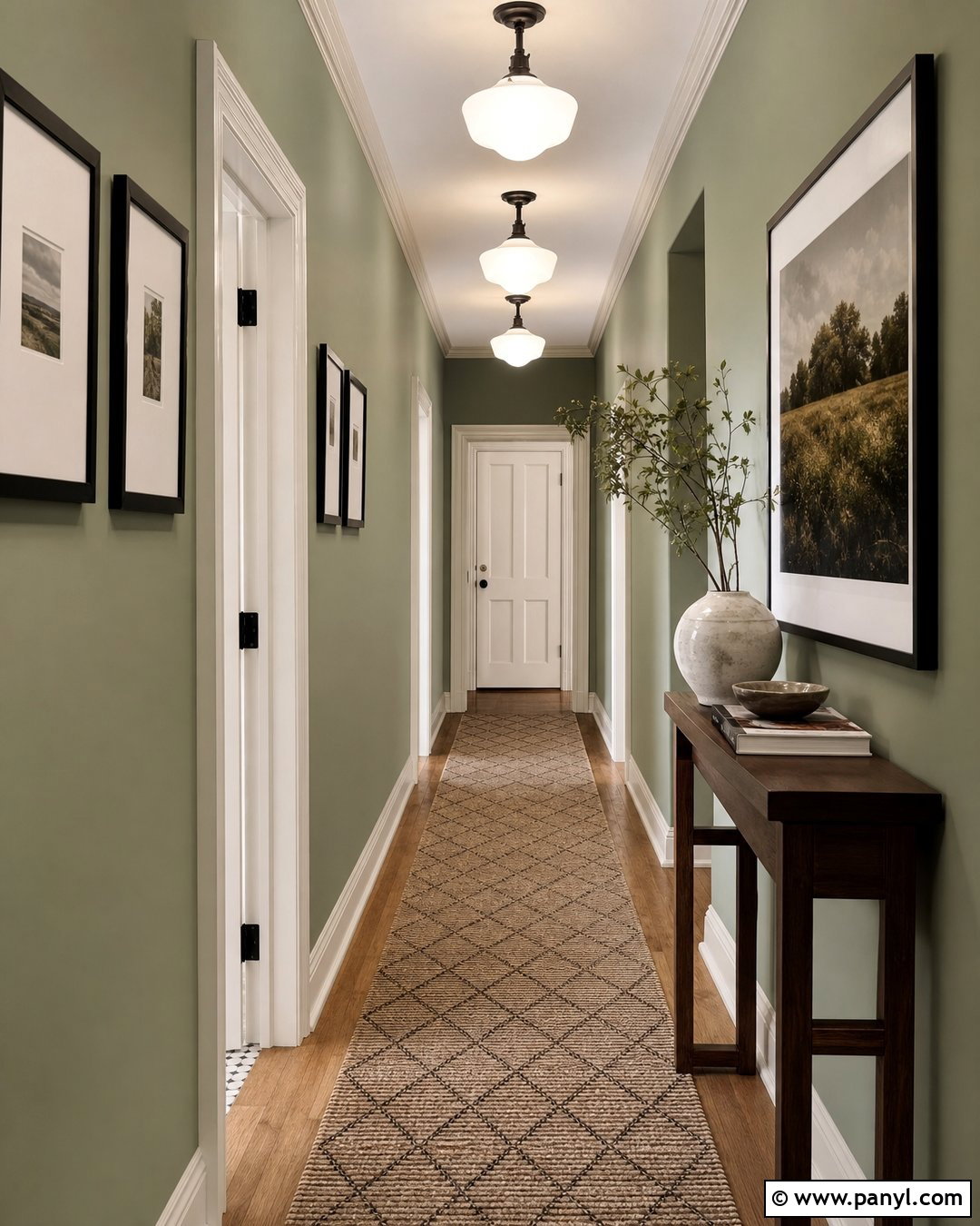Earthy Green Hallway Walls - 20 Earthy Green Walls