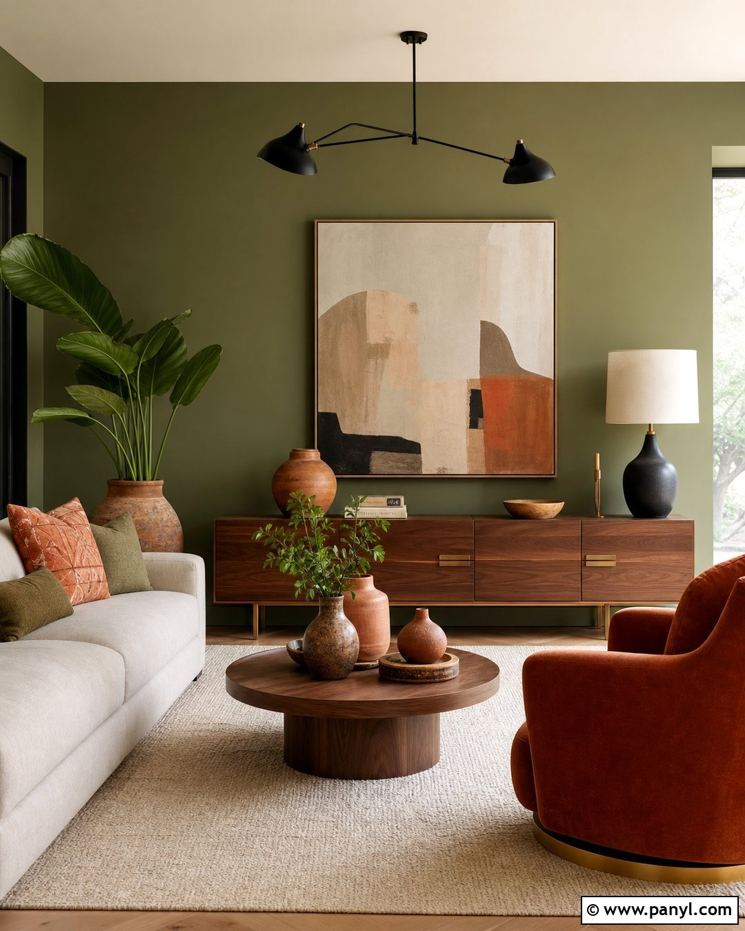 Earthy Green Walls With Terracotta Decor - 20 Earthy Green Walls