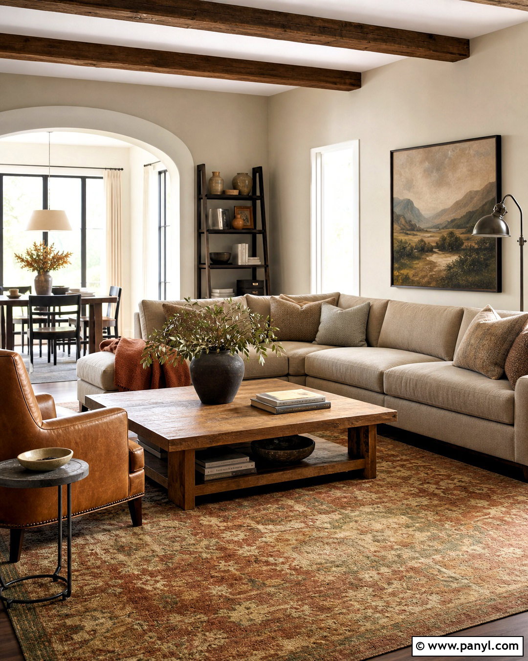 Earthy Living Room With Sectional - 20 warm earthy living room ideas
