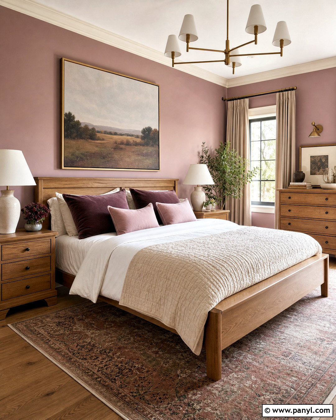Earthy Mauve Bedroom - 20 best room colors bedrooms