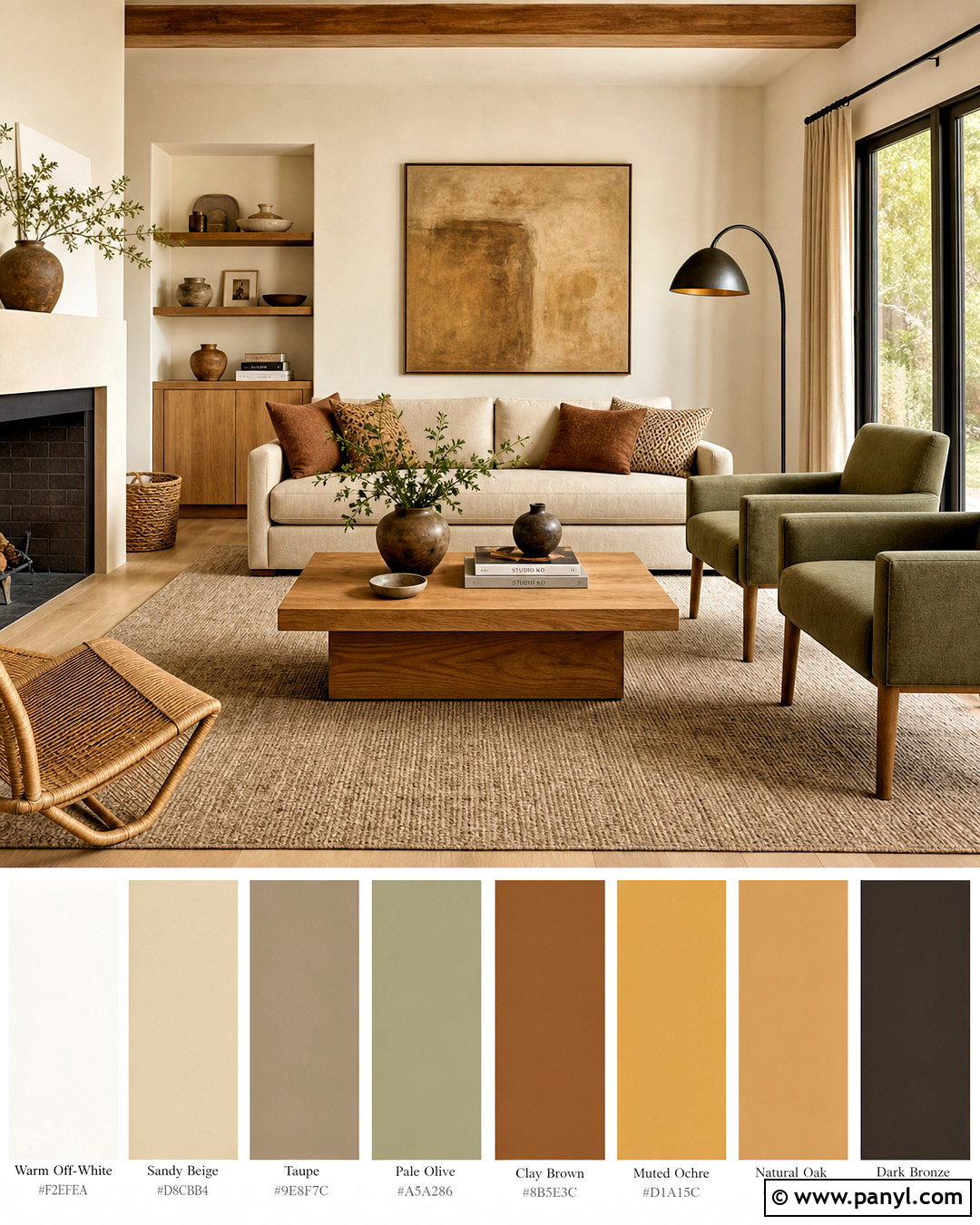 Earthy Neutral Color Palette - 20 colour palette ideas
