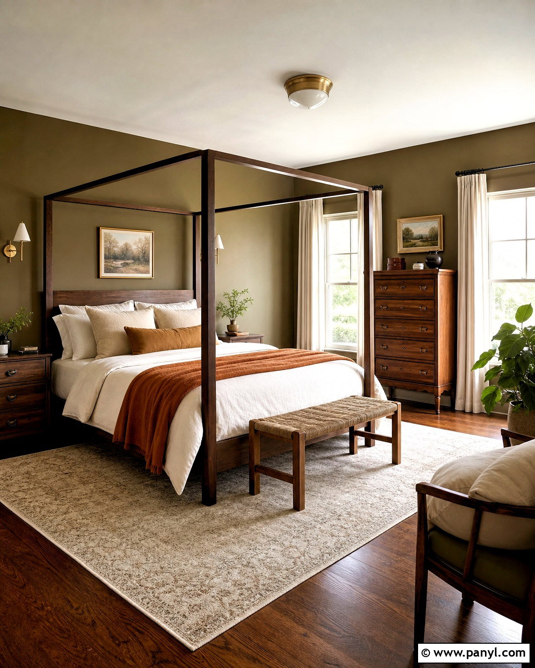 Earthy Olive Bedroom Paint - 20 warm paint colors for bedroom ideas