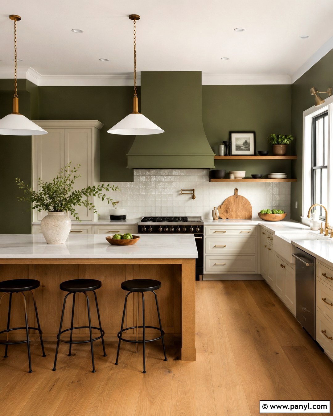 Earthy Olive Wall Color - 20 New Wall Colors