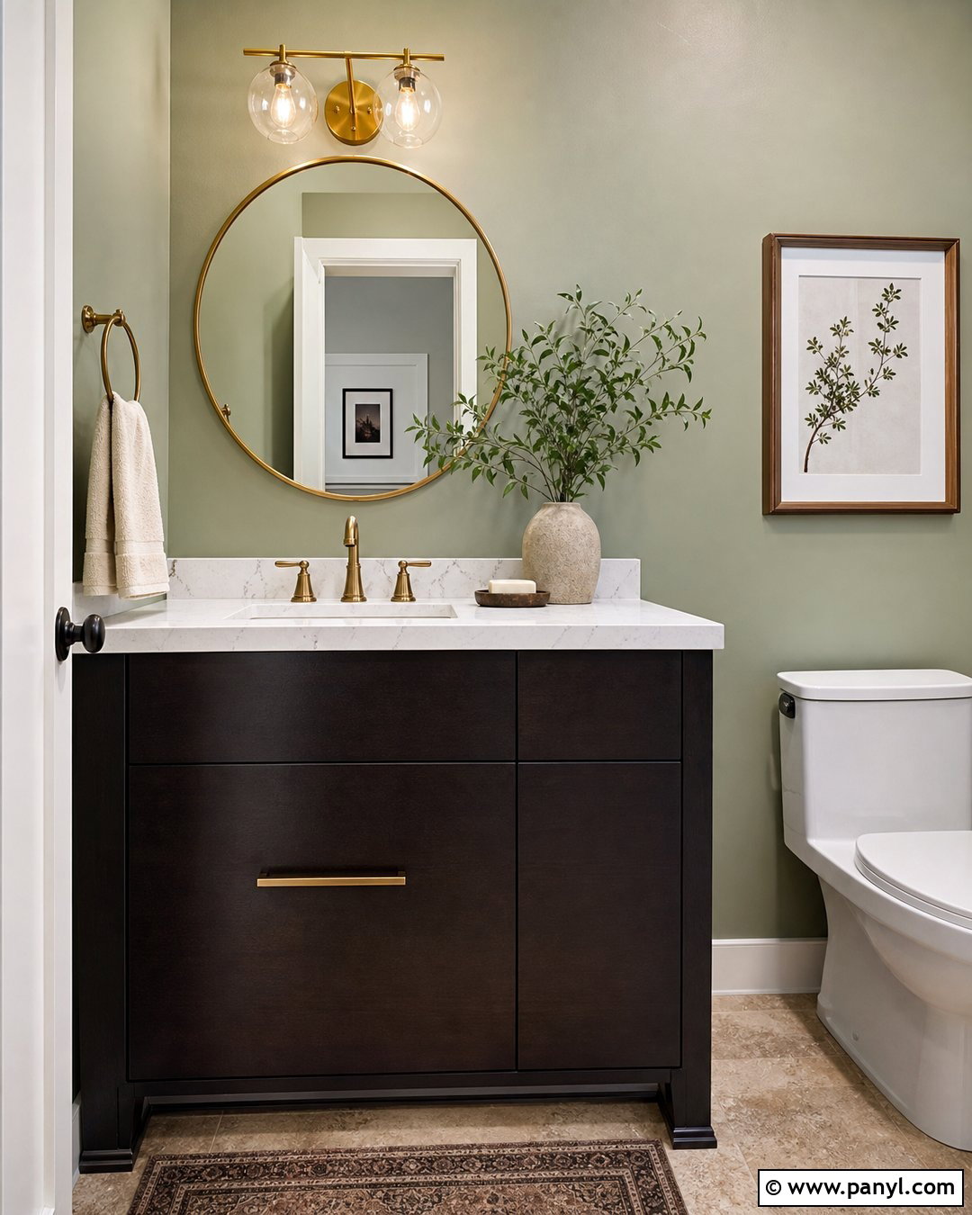 Ebony Alder Wood Powder Room - 20 Alder Wood Color Ideas