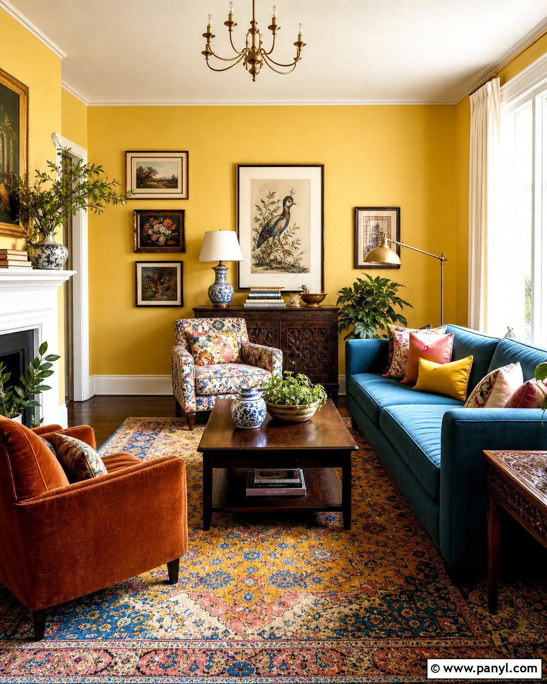 Eclectic Butter Yellow Living Room - 20 butter yellow living room ideas