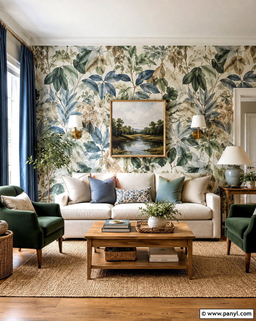Eclectic Living Room Gallery Wall - 20 living room wall designs