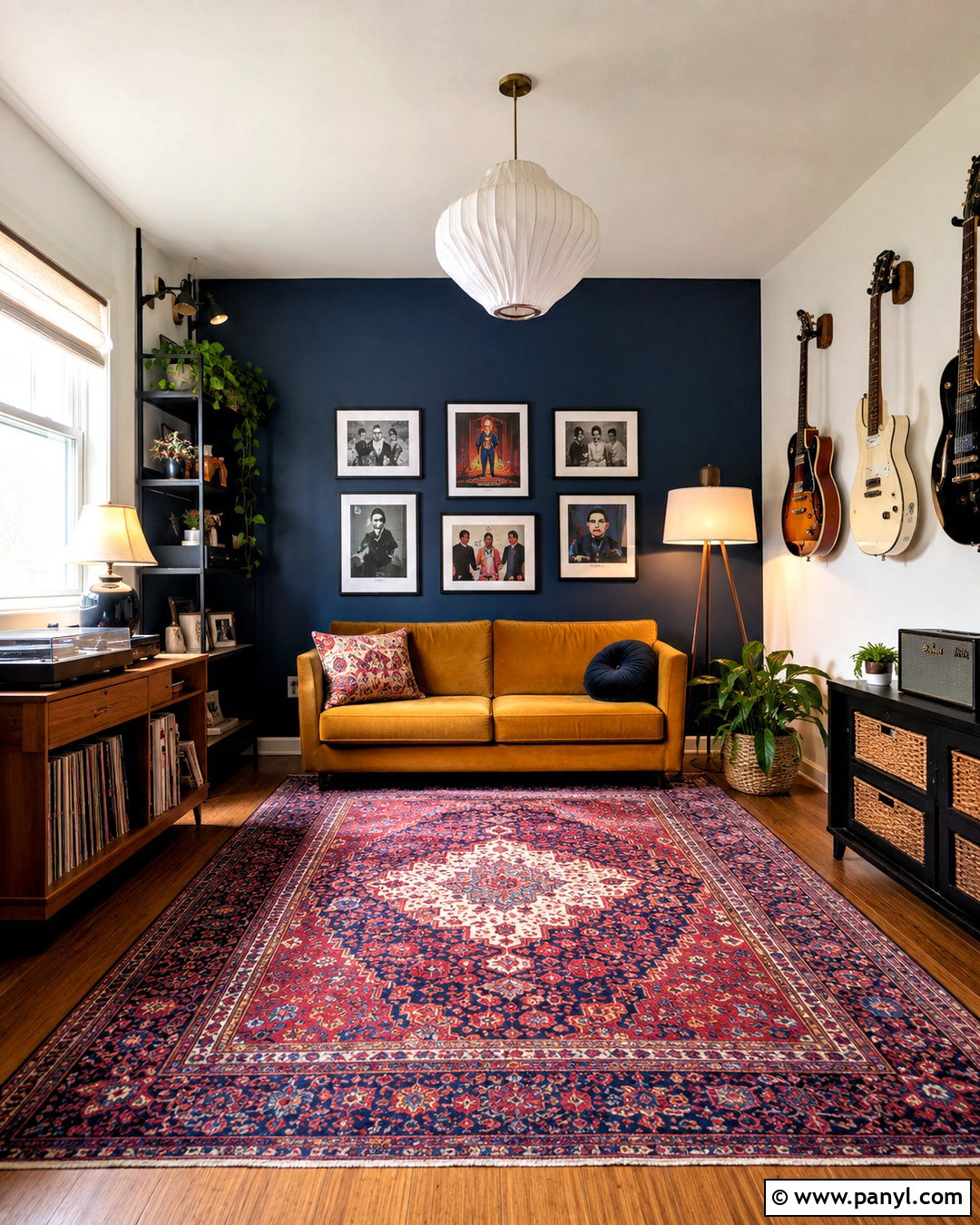 Eclectic Music Room - 20 cozy music room ideas
