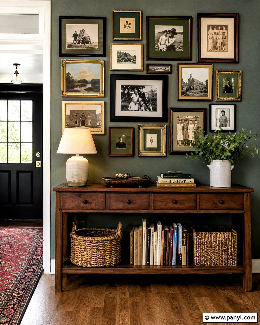 Eclectic Photo Collage Wall - 20 photo collage wall ideas
