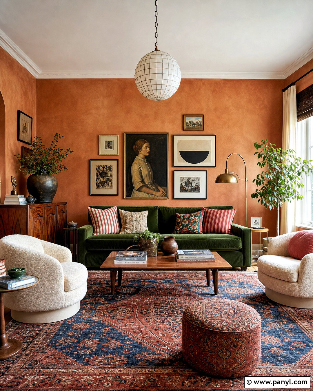 Eclectic Terracotta Limewash Room - 20 terracotta limewash walls