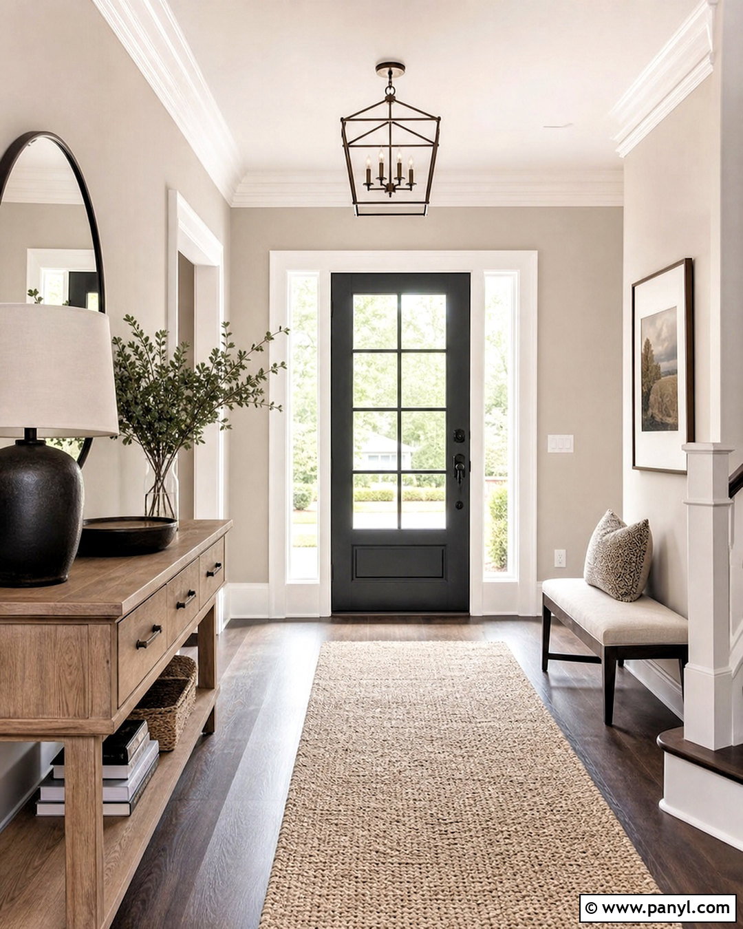 Edgecomb Gray Entryway - 20 beige wall paints