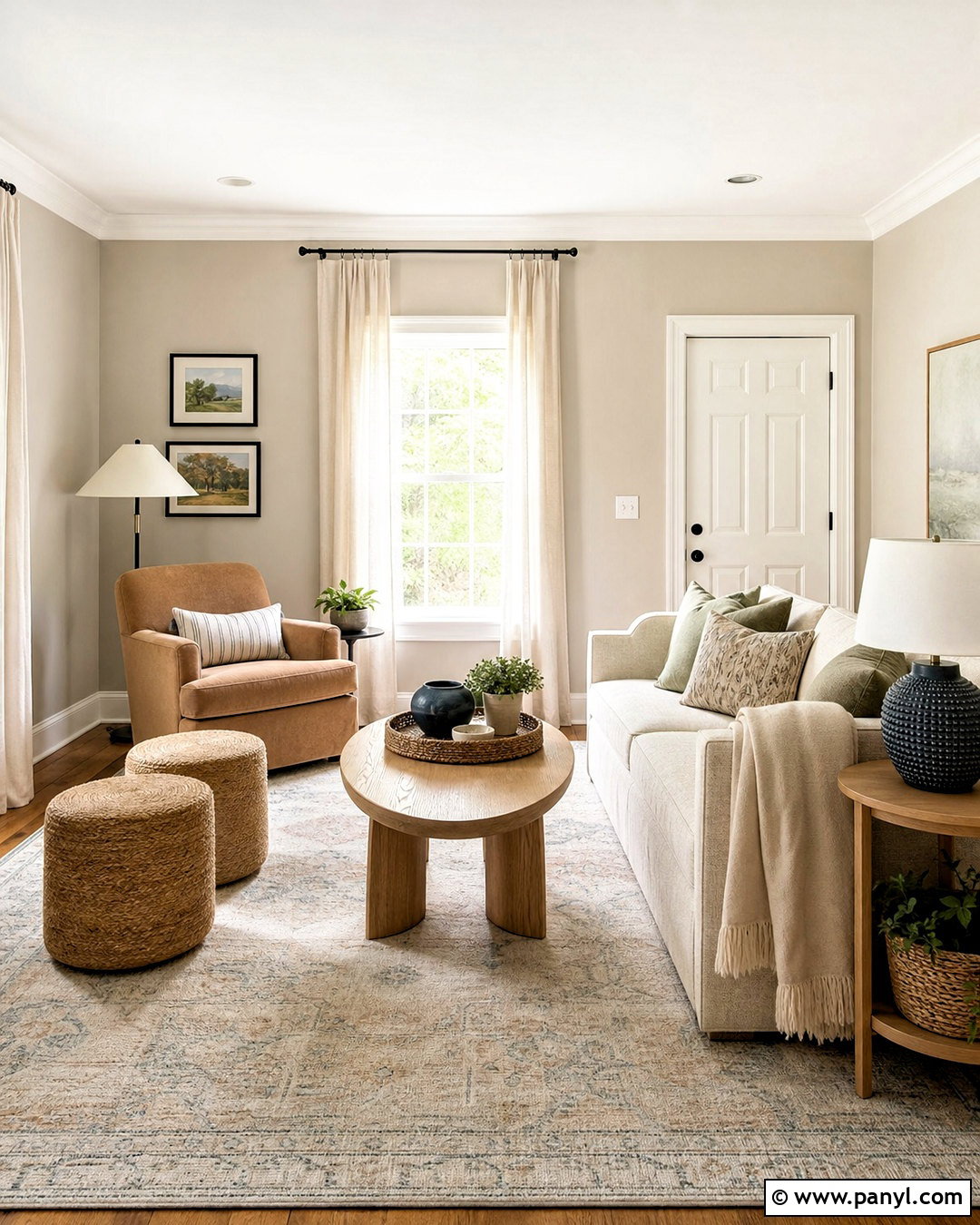 Edgecomb Gray Greige Living Room - 20 greige paint colors living room ideas