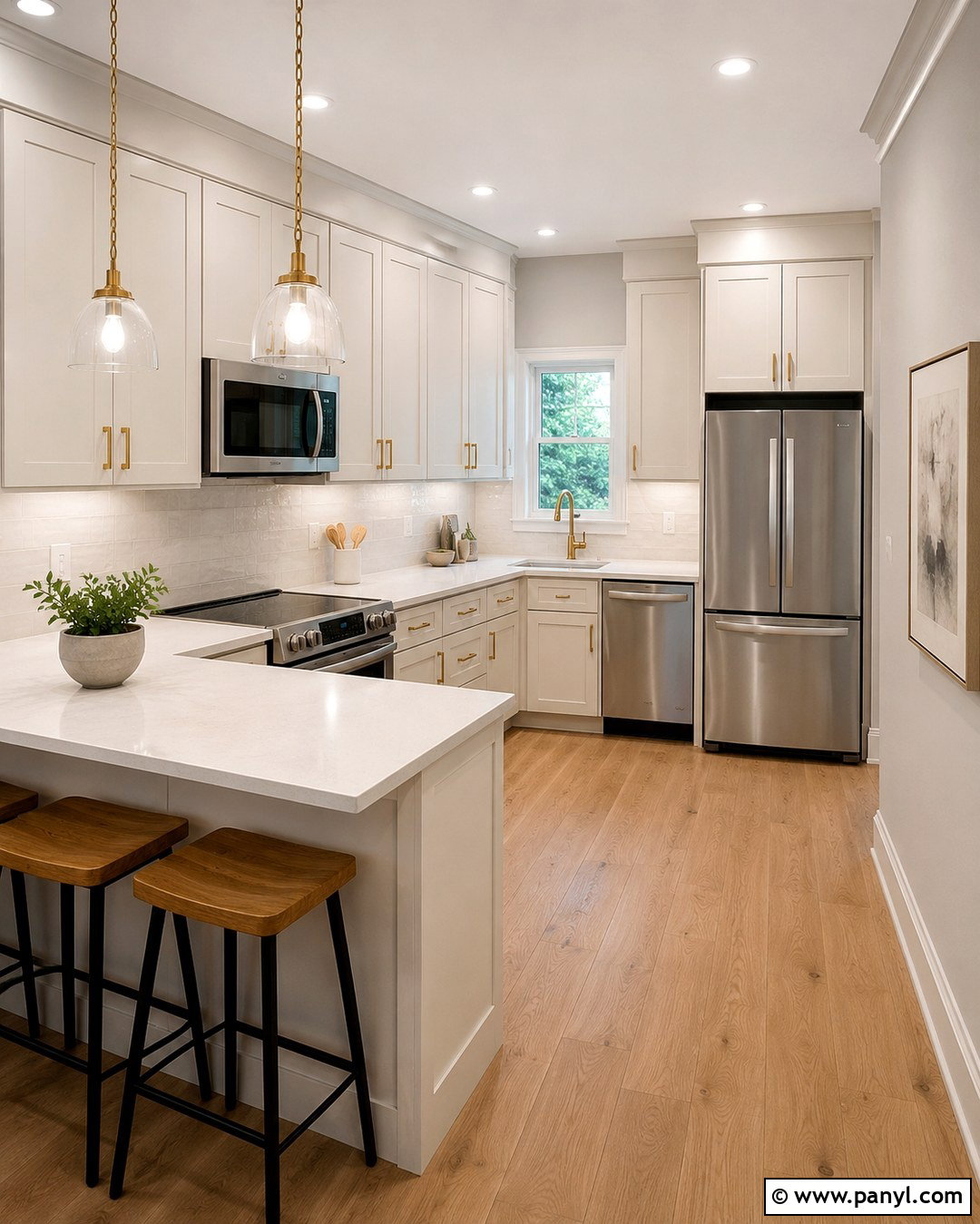 Edgecomb Gray Kitchen Walls In A Small Kitchen - 20 Edgecomb Gray Kitchen Walls