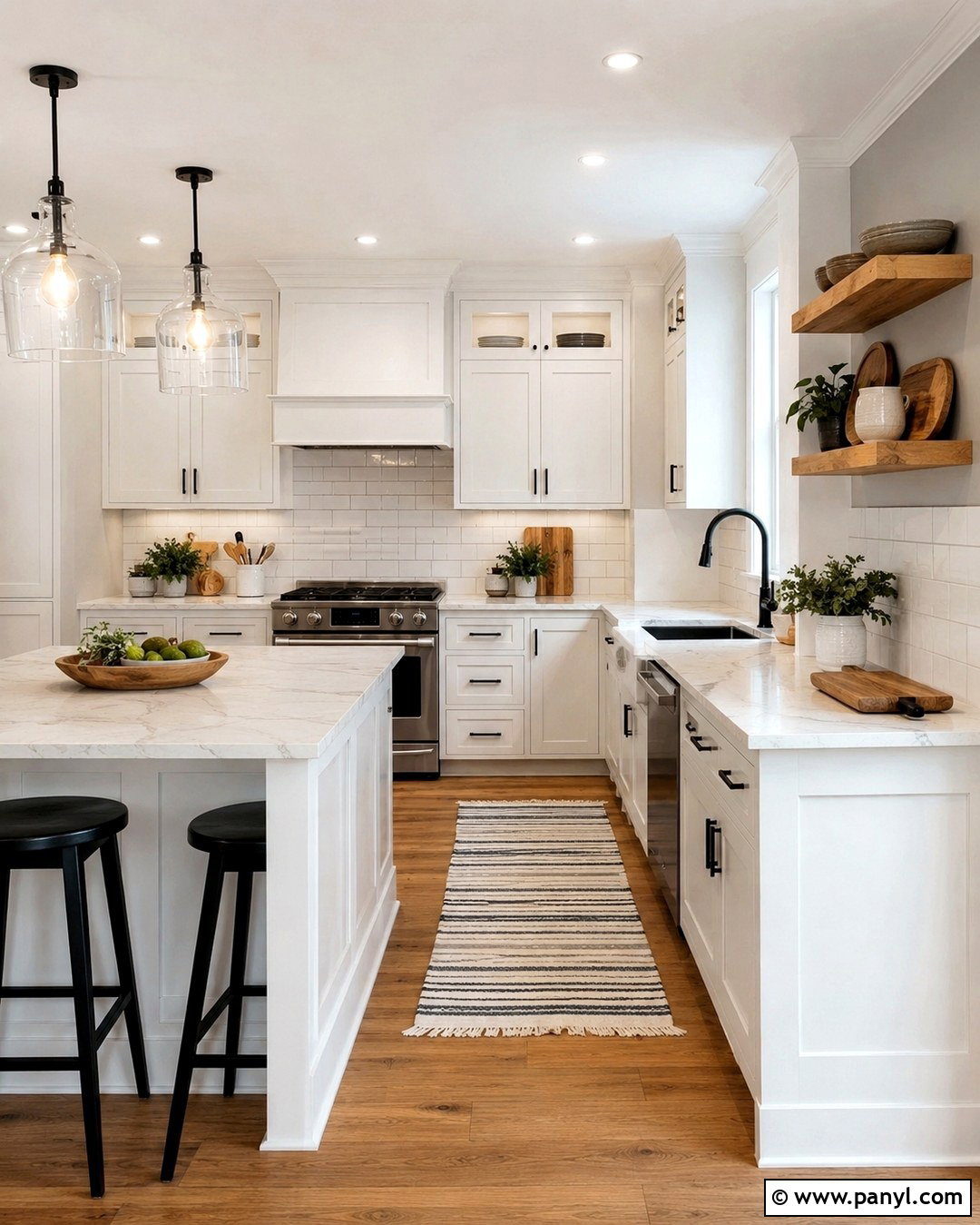 Edgecomb Gray Kitchen Walls With Subway Tile - 20 Edgecomb Gray Kitchen Walls