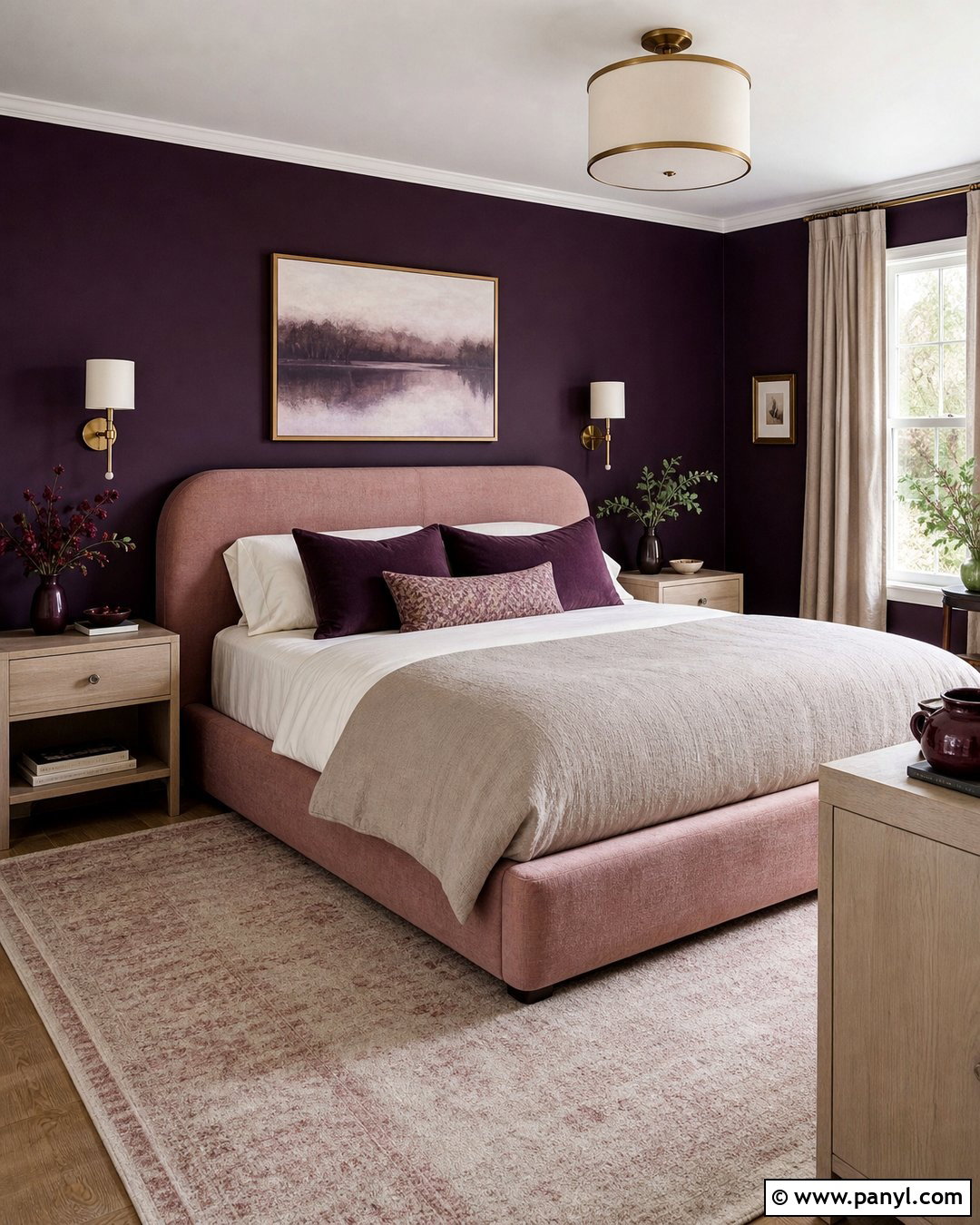 Eggplant And Dusty Pink Walls - 20 Eggplant Walls