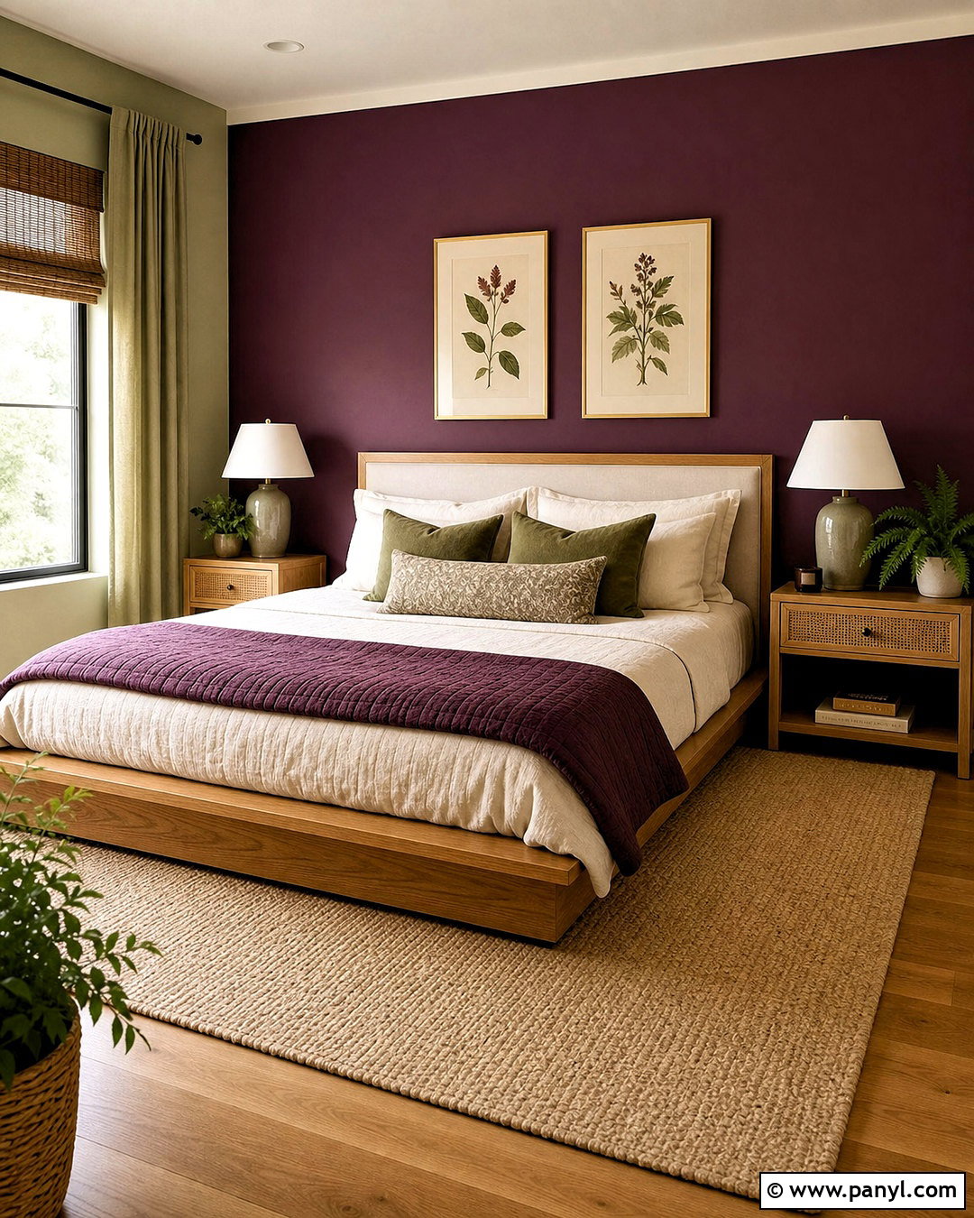 Eggplant And Sage Green Bedroom - 20 eggplant bedroom ideas