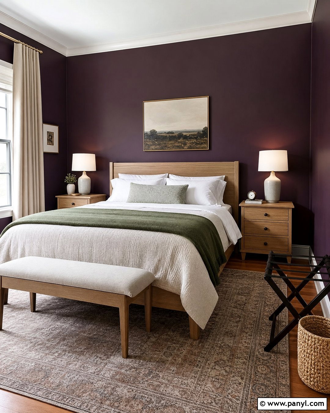 Eggplant Guest Room Walls - 20 Eggplant Walls