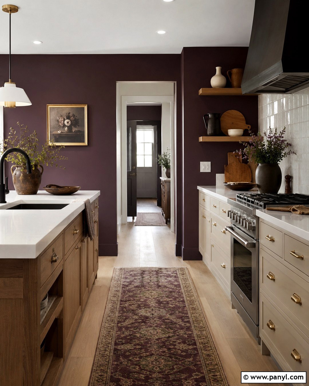 Eggplant Kitchen Wall - 20 Eggplant Wall Ideas