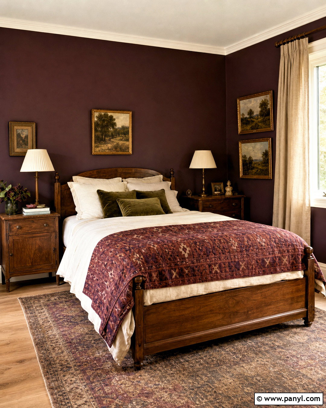 Eggplant Purple Bedroom - 20 purple paint colors bedroom ideas