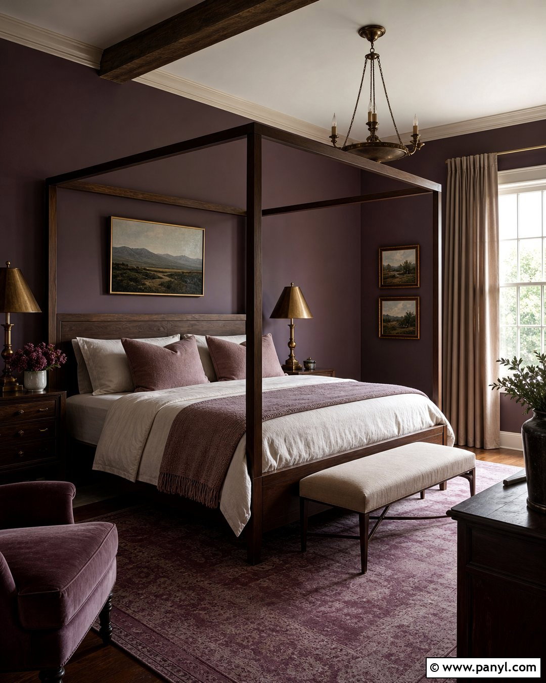 Eggplant Wall Color Bedroom - 30 Moody Wall Color Ideas