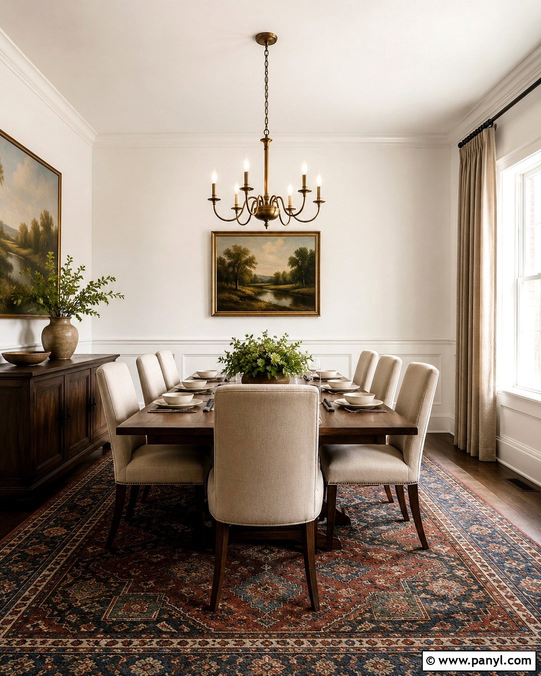 Eggshell White Walls In A Dining Room - 20 Eggshell White Walls