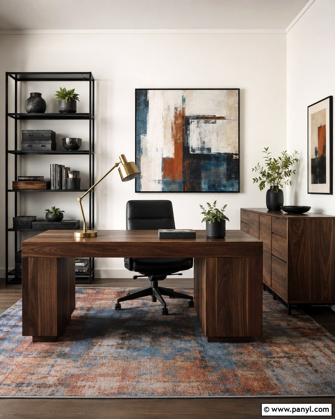Eggshell White Walls In A Home Office - 20 Eggshell White Walls