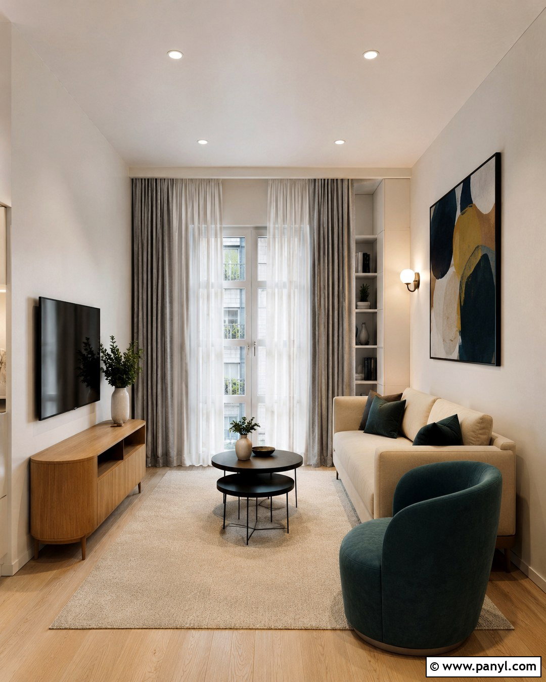 Eggshell White Walls In A Small Living Room - 20 Eggshell White Walls