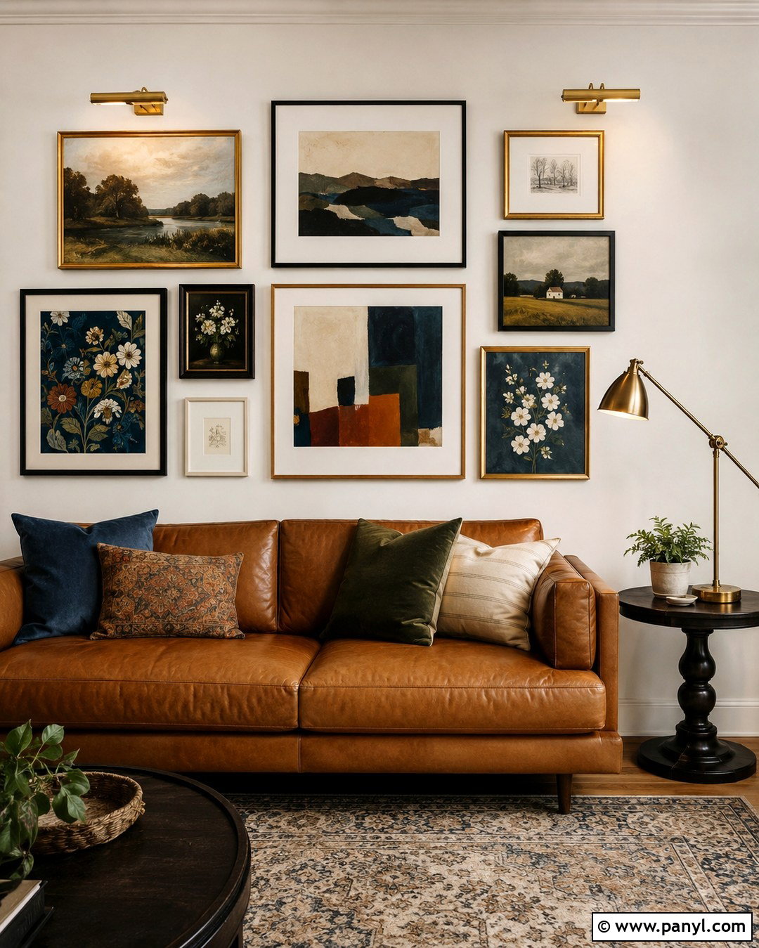Eggshell White Walls With A Gallery Wall - 20 Eggshell White Walls