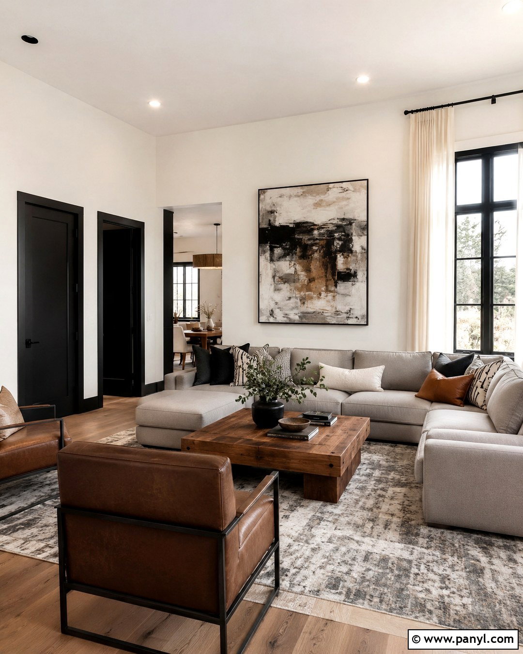 Eggshell White Walls With Black Trim - 20 Eggshell White Walls