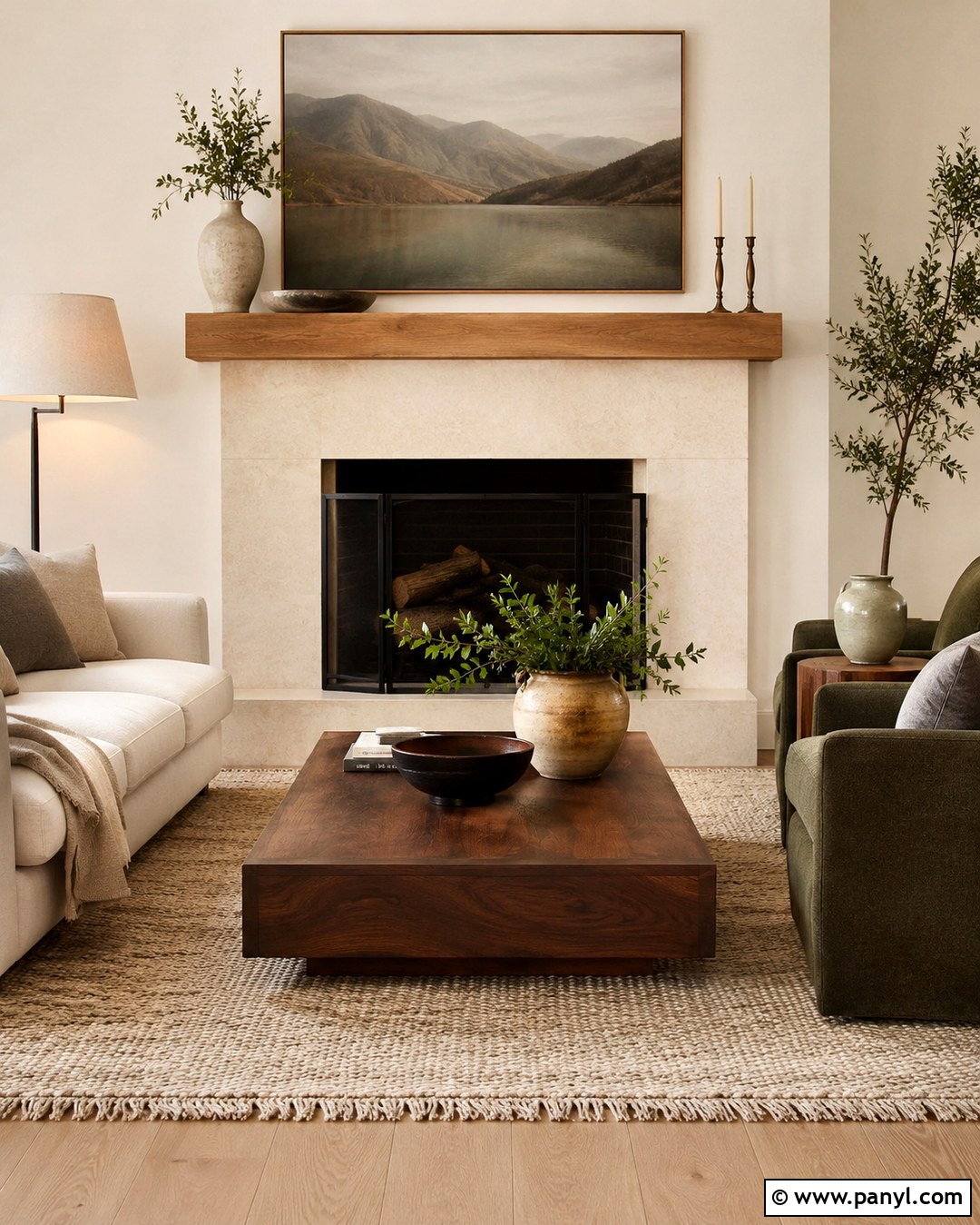 Egyptian Cotton Fireplace Wall - 20 Egyptian Cotton Wall Paint Ideas