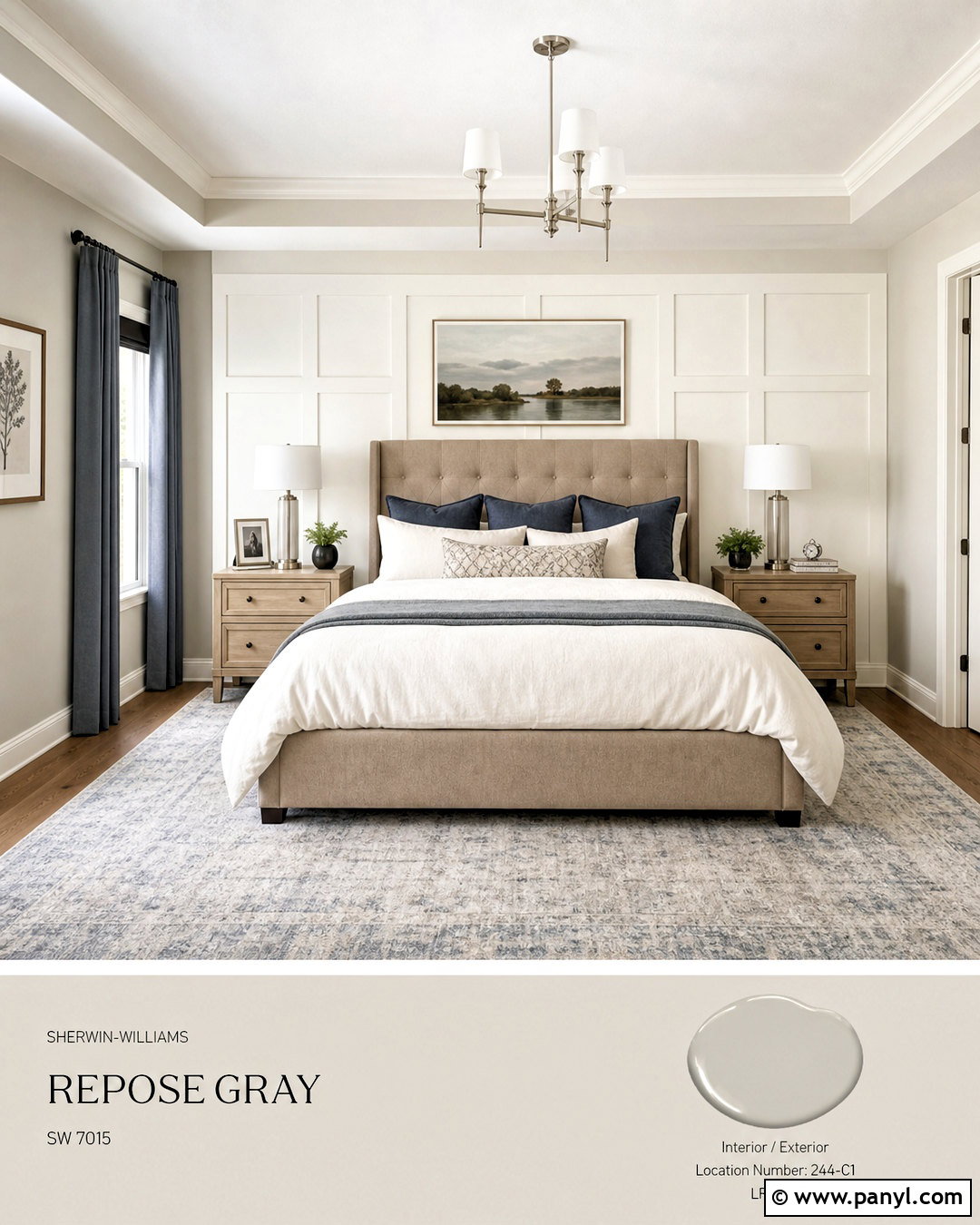 Eider White Bedroom With Repose Gray - 20 repose gray coordinating colors