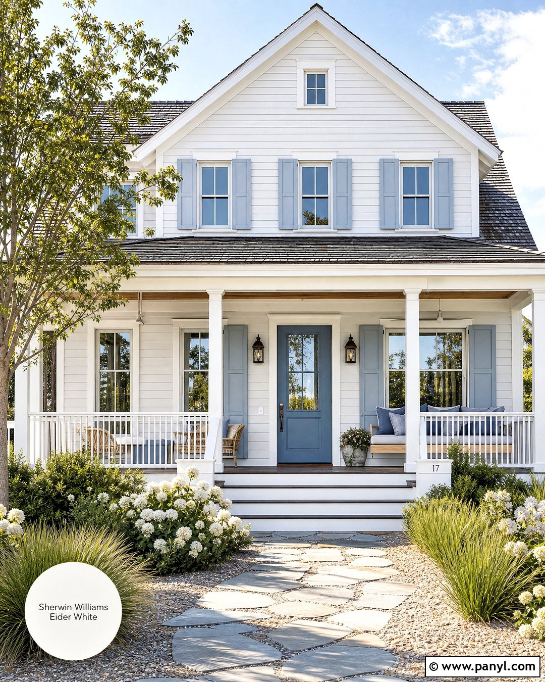 Eider White Coastal Exterior - 20 sherwin williams eider white ideas