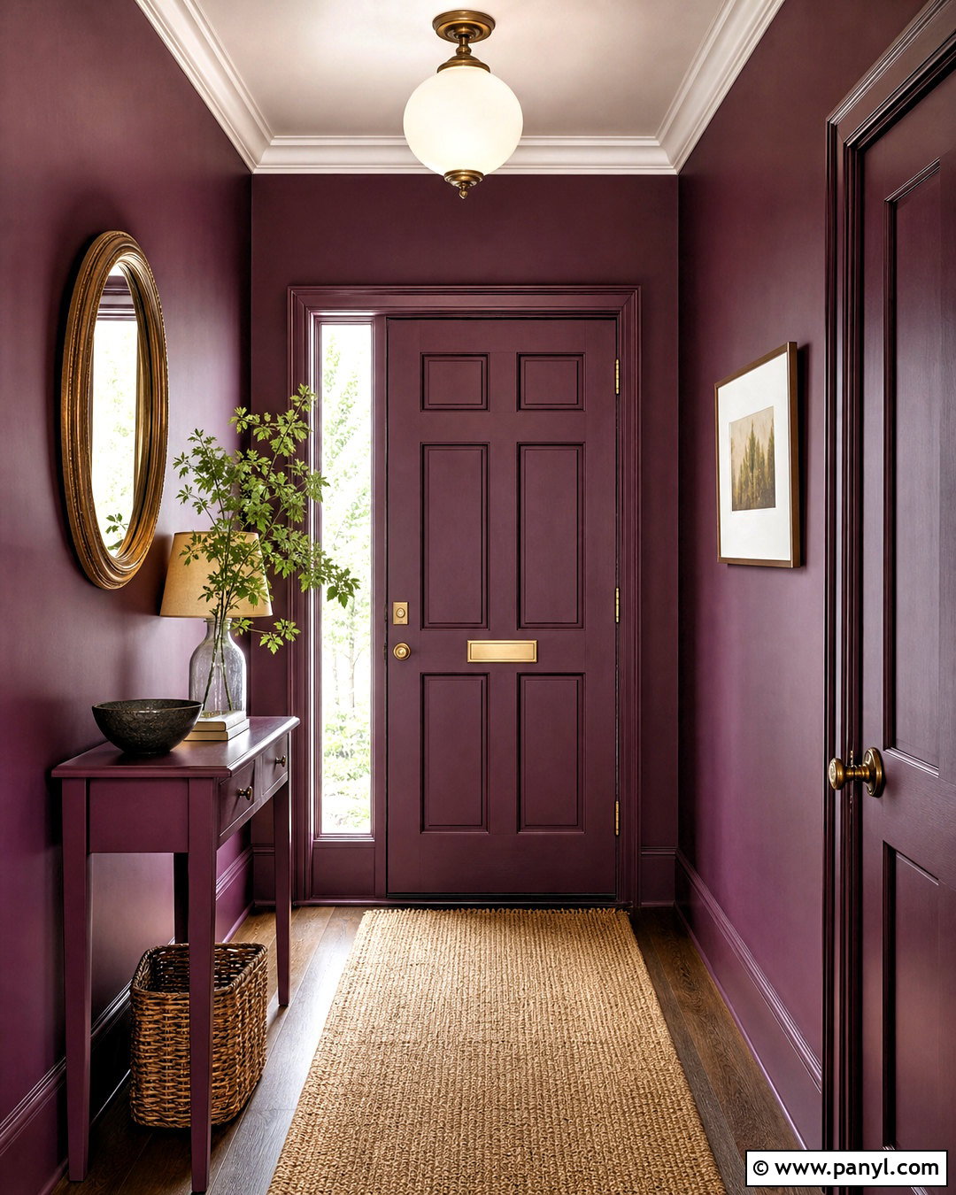 Elderberry Wine Purple Entryway - 20 royal purple paint colors