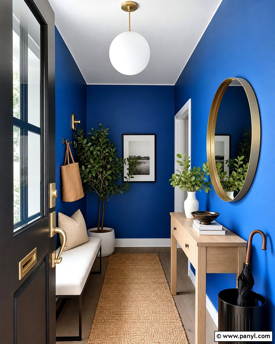 Electric Blue Entryway Walls - 20 Bright Blue Wall Color Ideas