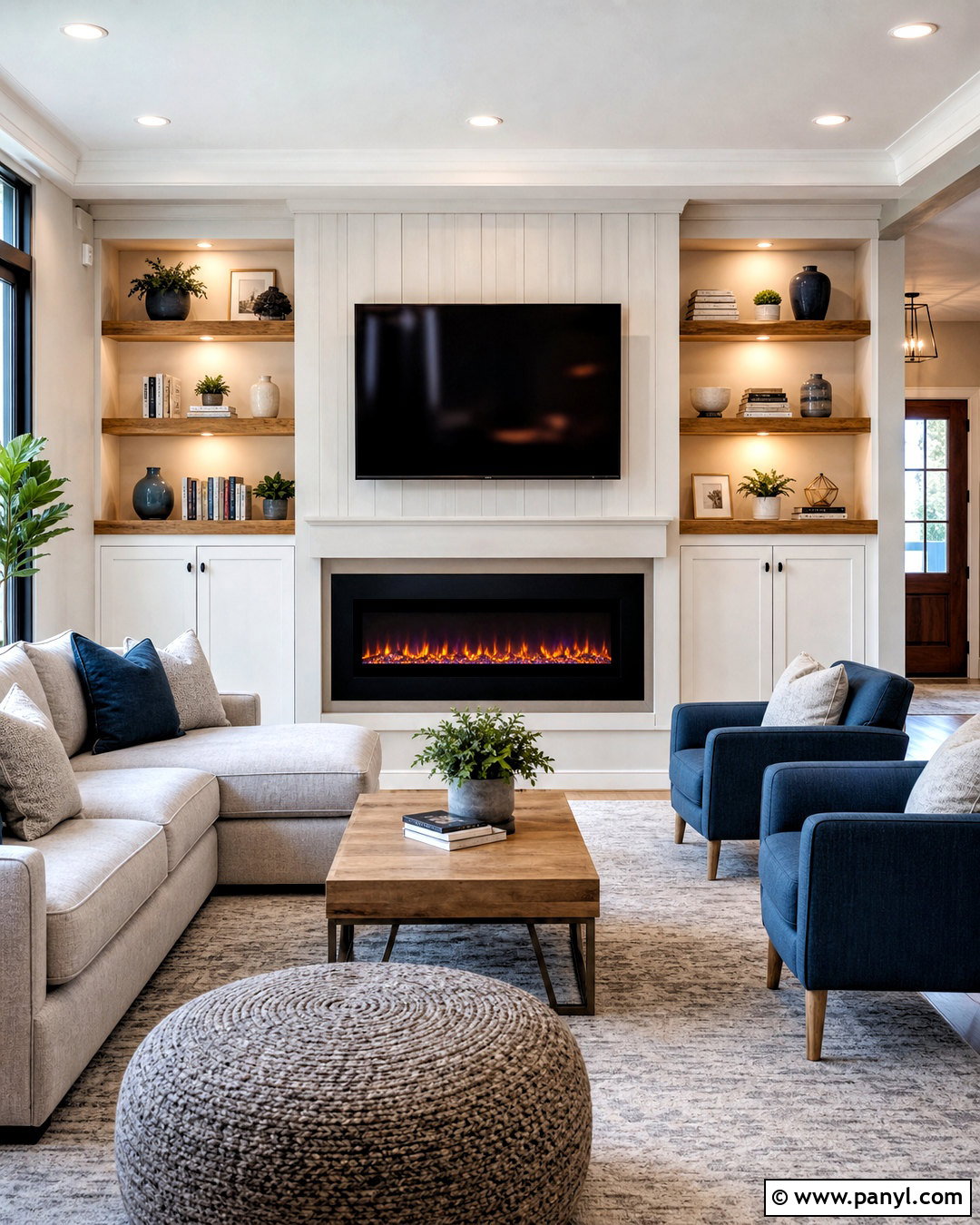 Electric Fireplace With Built In Cabinets - 20 electric fireplace ideas with tv ideas