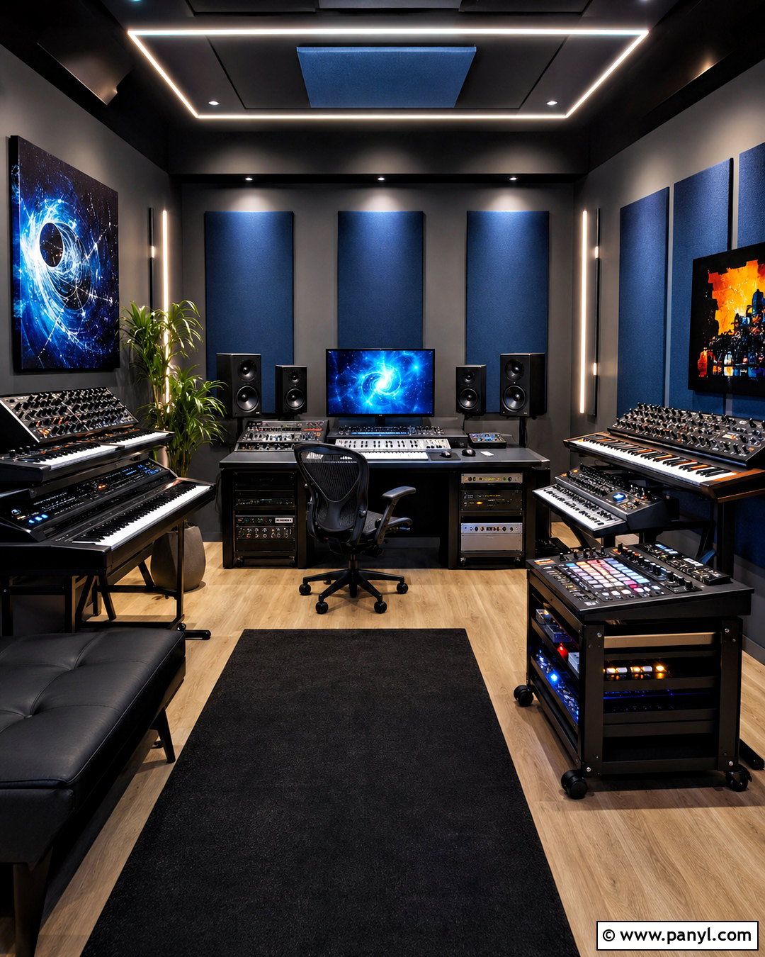 Electronic Music Studio - 20 music studio decor interior design ideas
