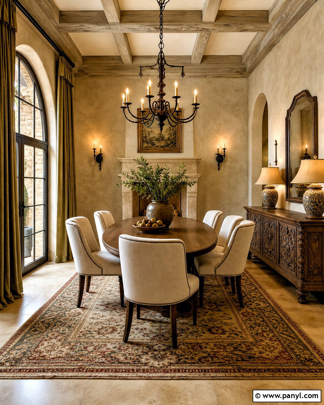 Elegant Tuscany Dining Room - 20 tuscany decor ideas
