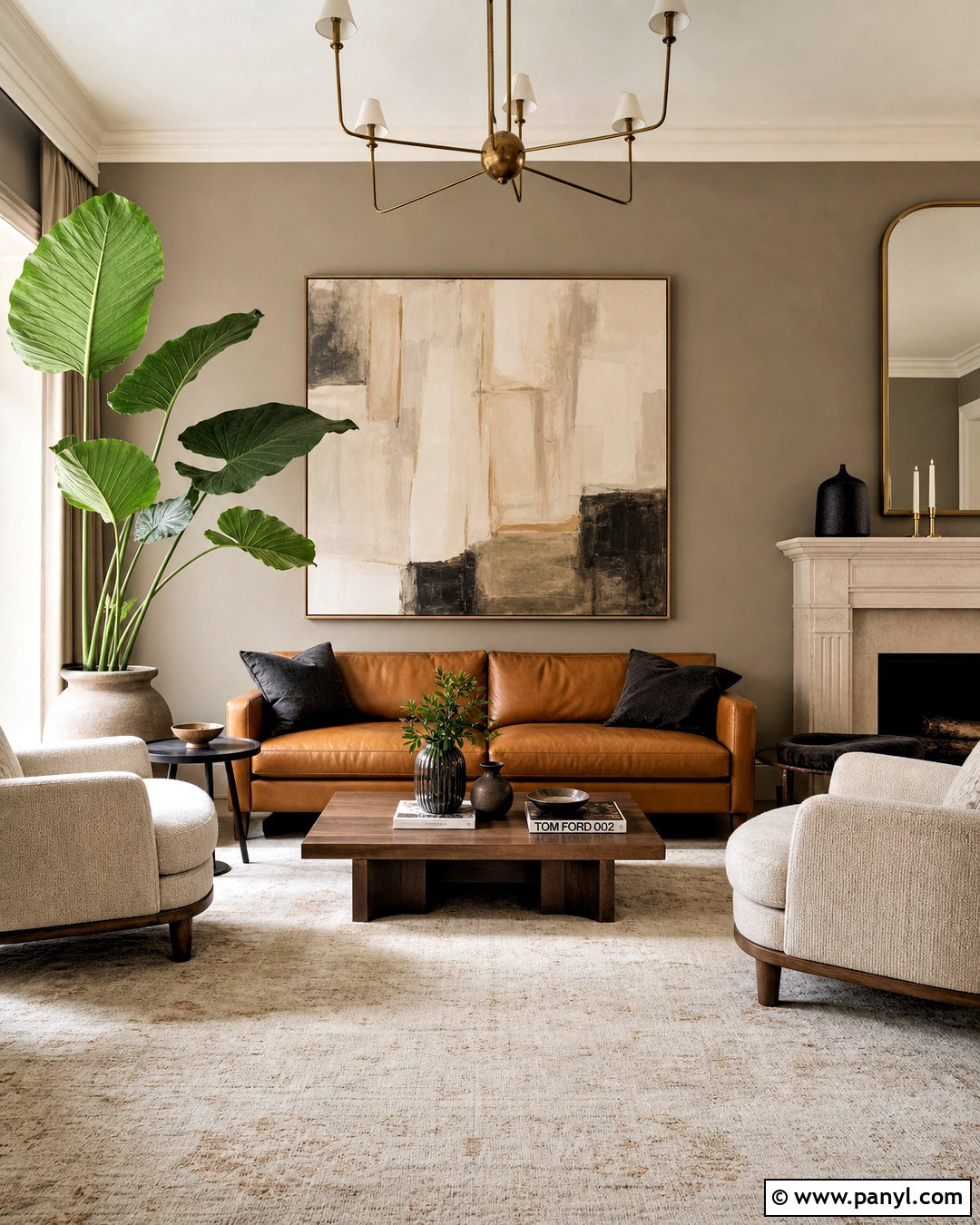Elephant Ear Living Room With Leather Sofa - 20 elephant ear sherwin williams ideas