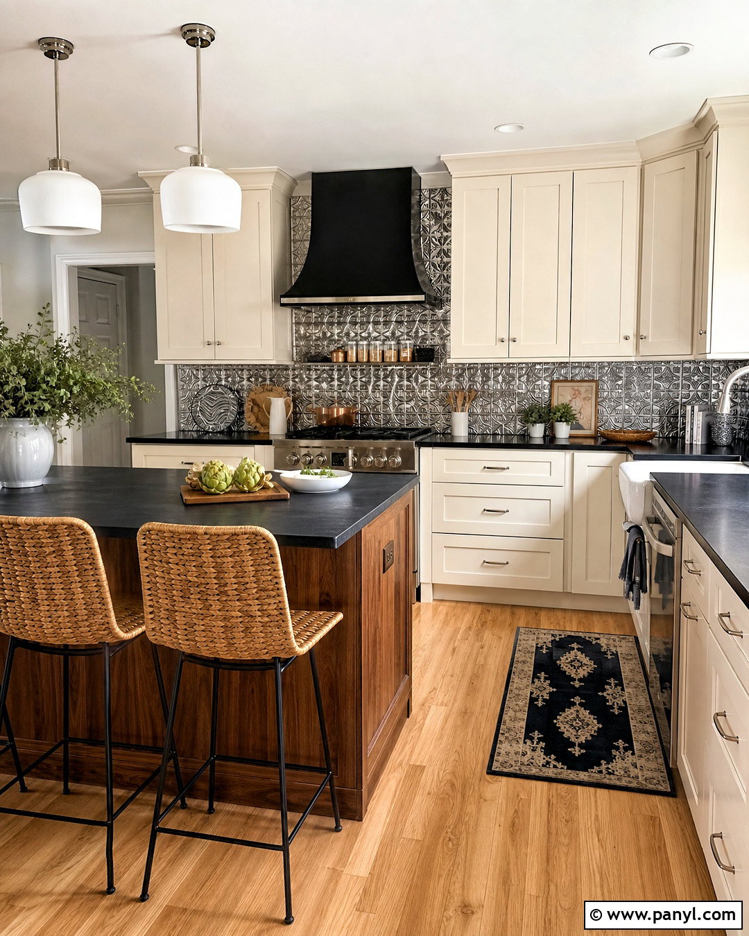 Embossed Silver Kitchen Backsplash - 20 silver texture ideas