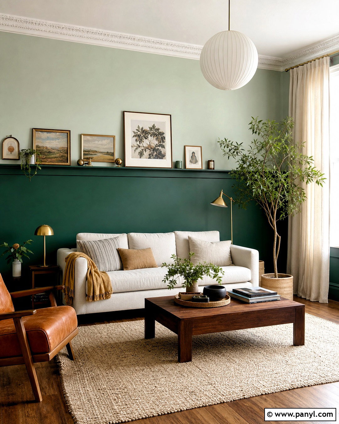 Emerald And Pale Mint Two Tone Living Room Walls - 20 two tone living room walls