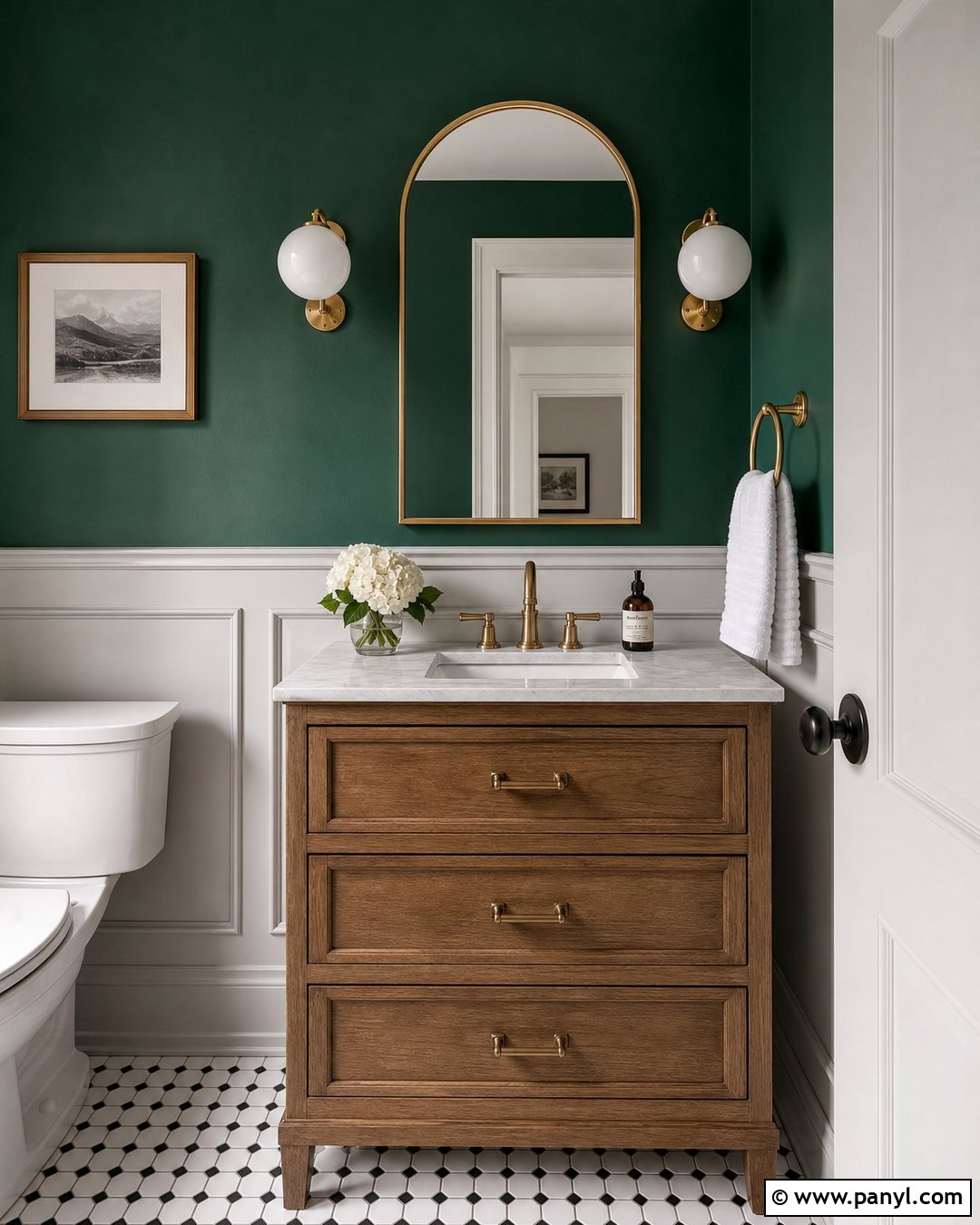 Emerald Green Accent Wall - 35 accent wall color ideas