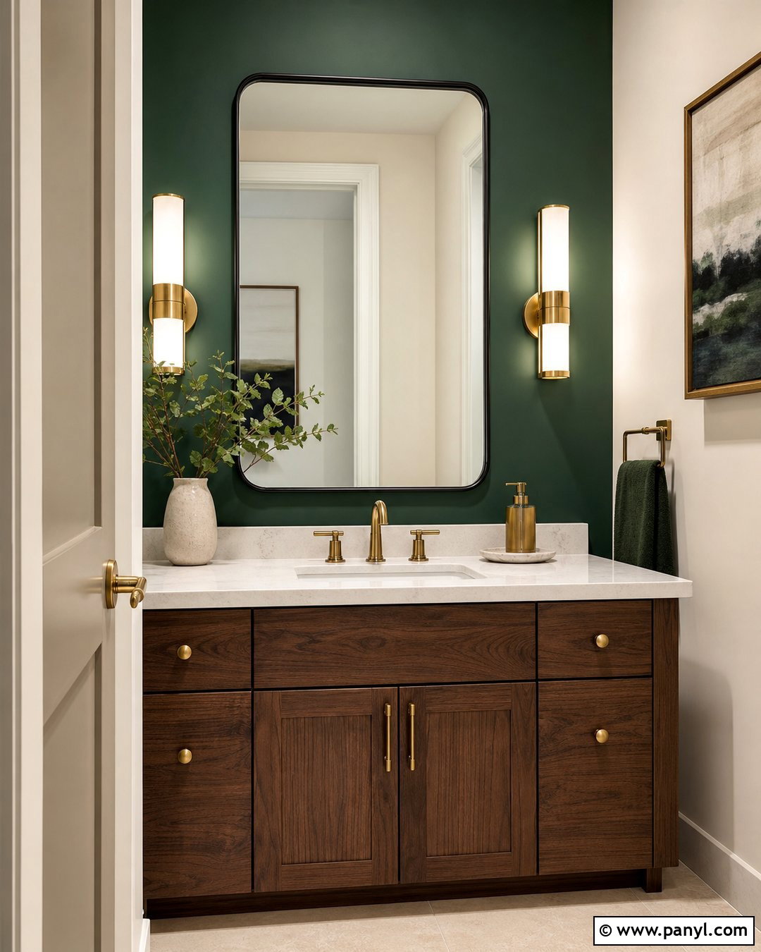 Emerald Green Accent Wall - 30 accent wall paint colors