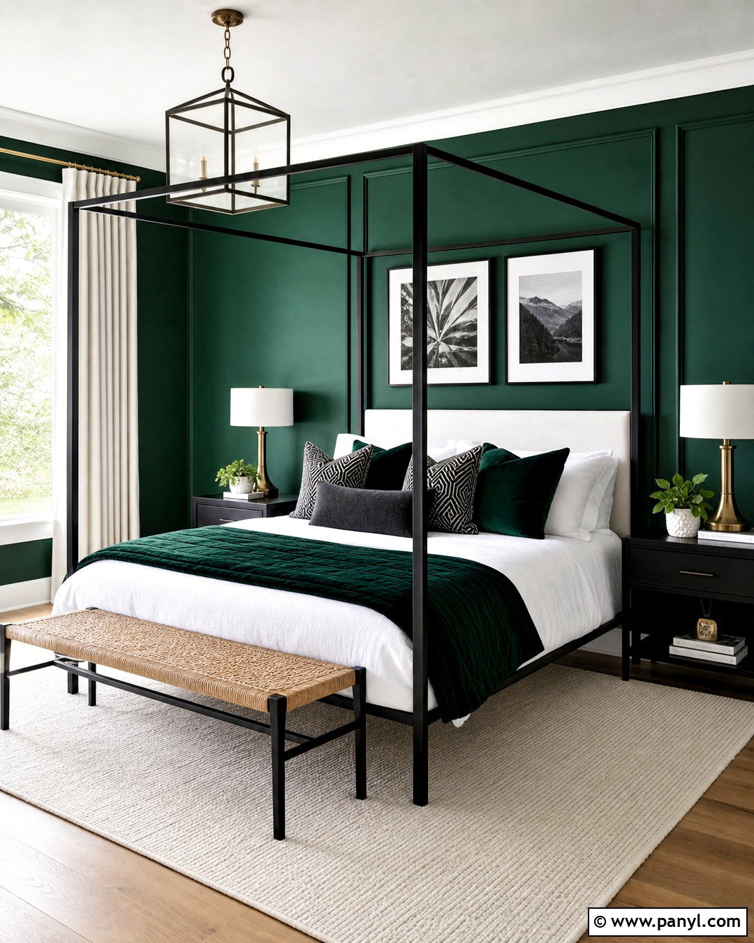 Emerald Green And Black Bedroom - 20 emerald green bedroom colour schemes