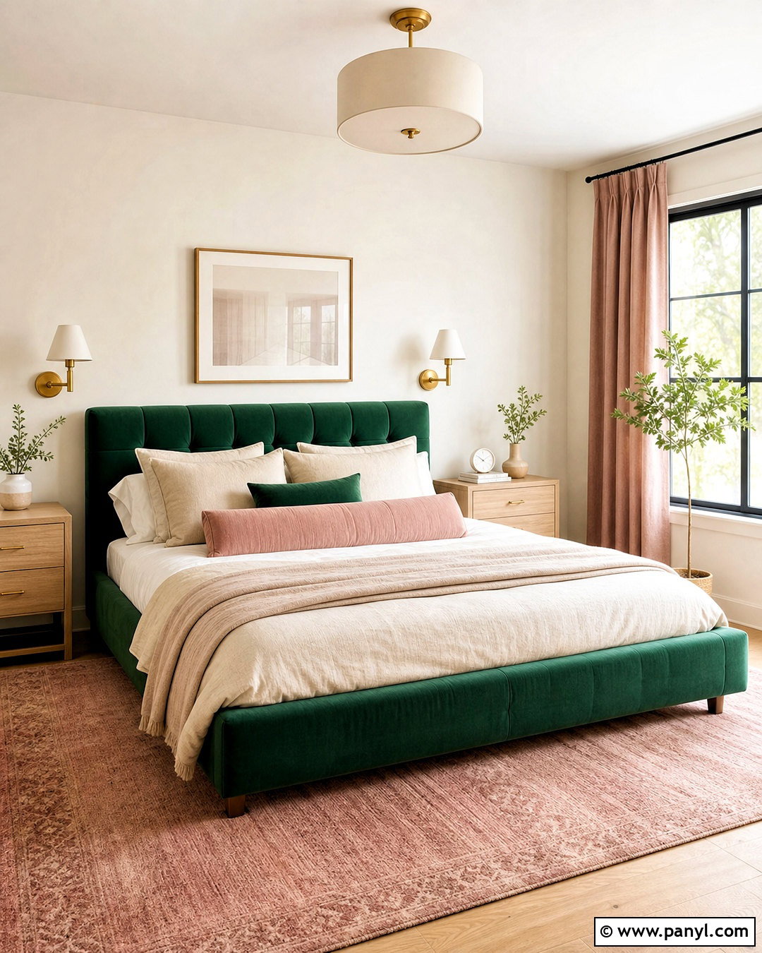 Emerald Green And Blush Pink - 20 emerald green color palette ideas